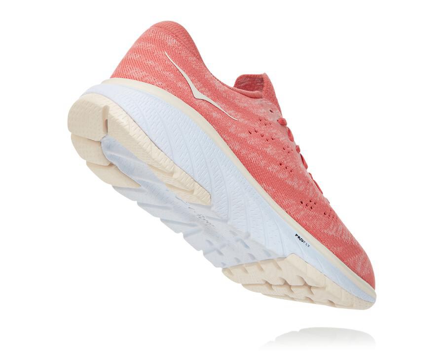 Hoka One One Yürüyüş Ayakkabısı Kadın Turuncu/Beyaz - Cavu 3 - EX5861437